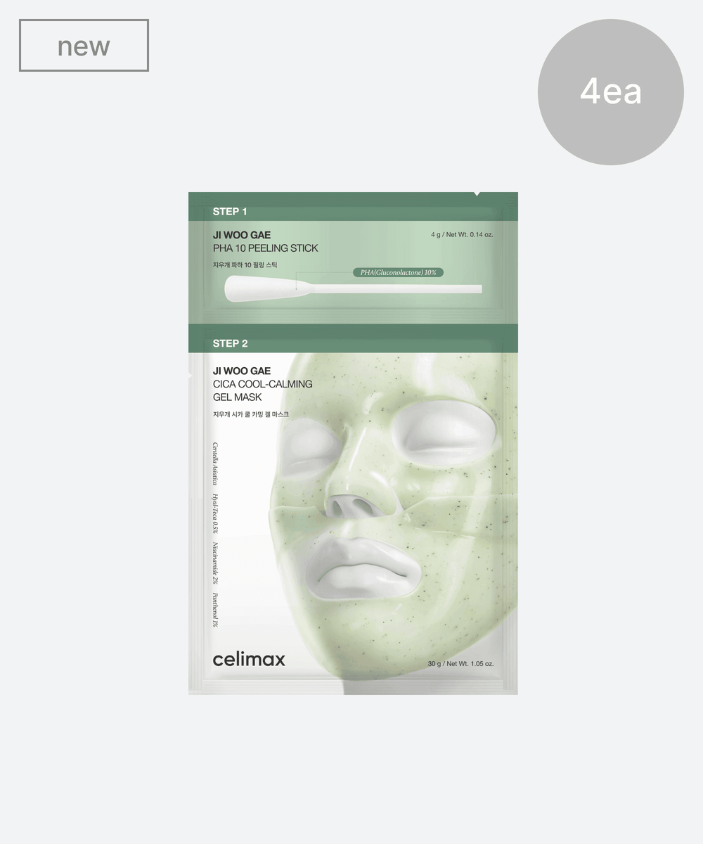 celimax - Ji Woo Gae Cica PHA Peel 2-Step Gel Mask (1 Sheet)
