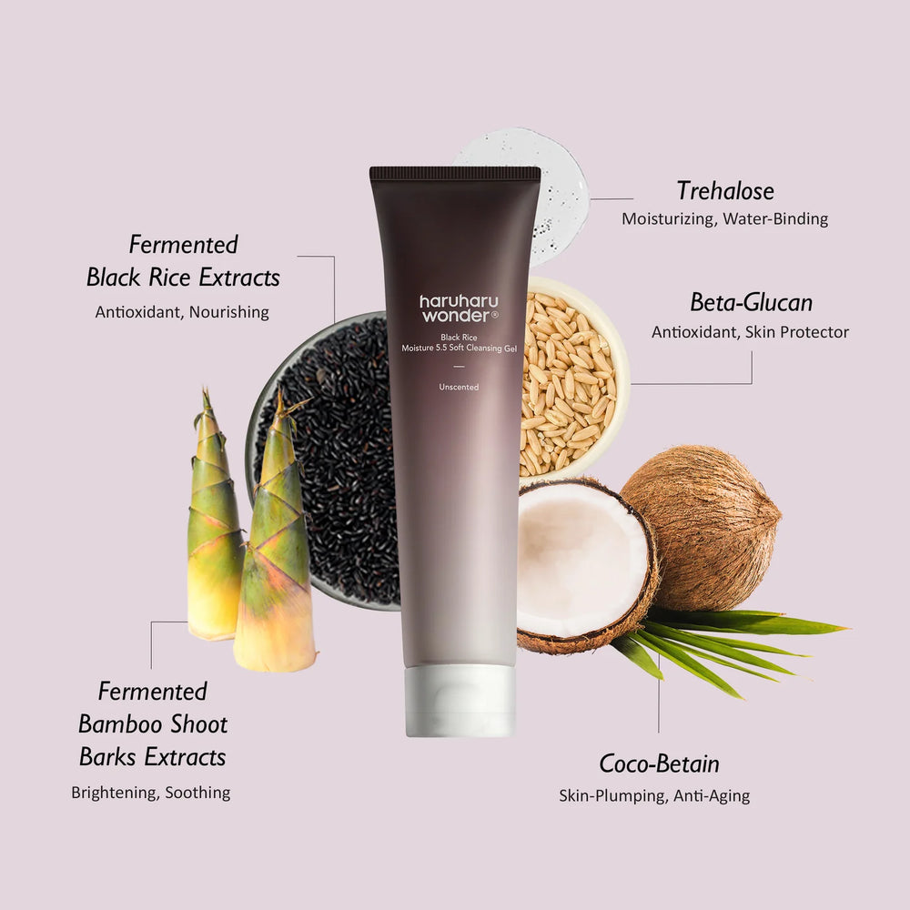 haruharu wonder - Black Rice Moisture 5.5 Soft Cleansing Gel / Unscented