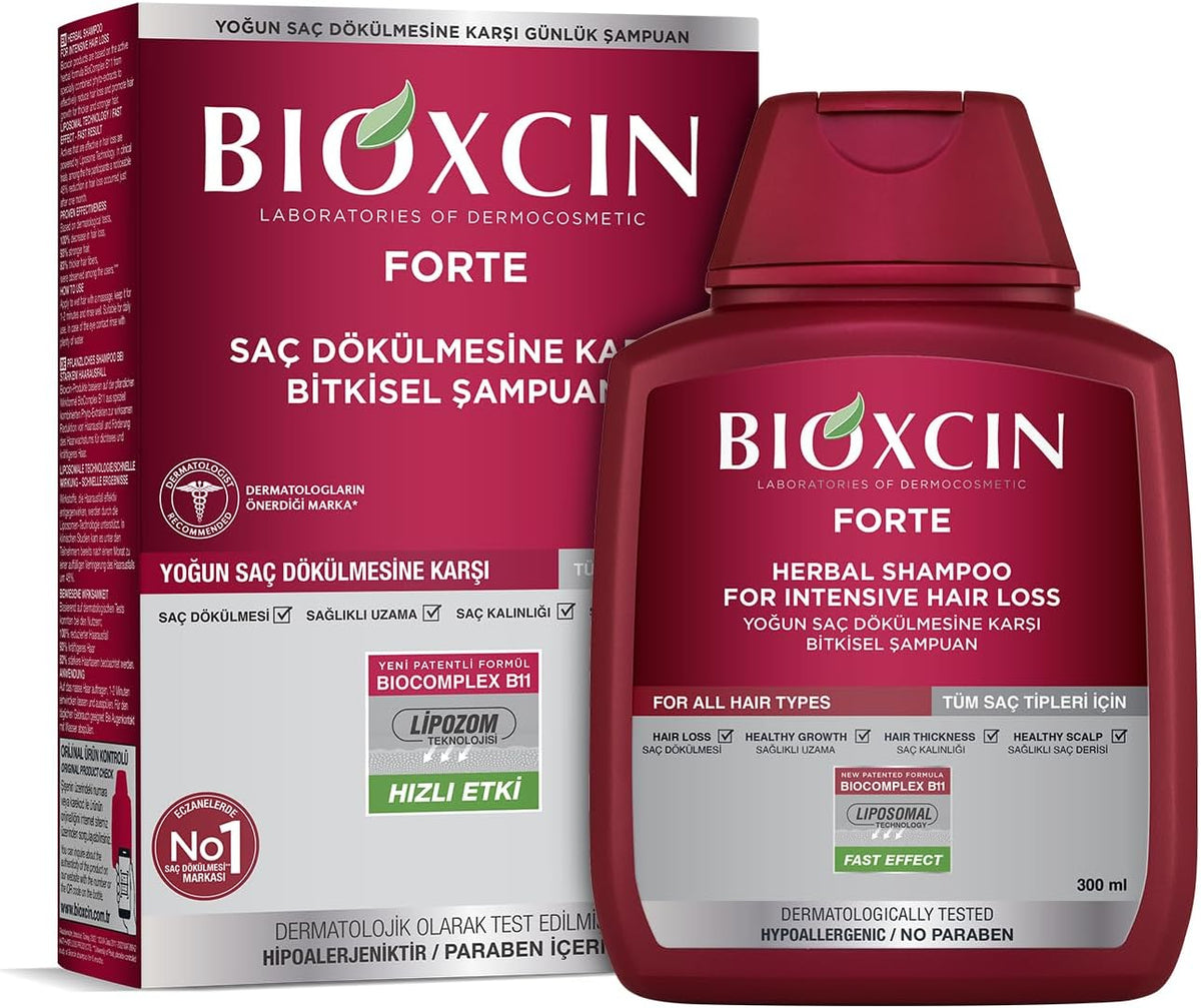 Bioxcin - Forte Herbal Shampoo For Intensive Hair Loss 300ml