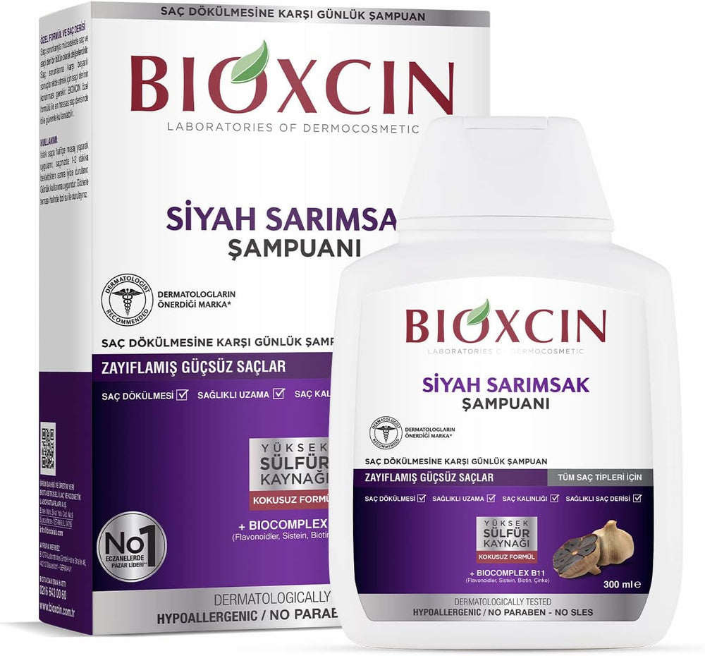Bioxcin - Black Garlic Anti-Hair Loss Herbal Shampoo 300ml
