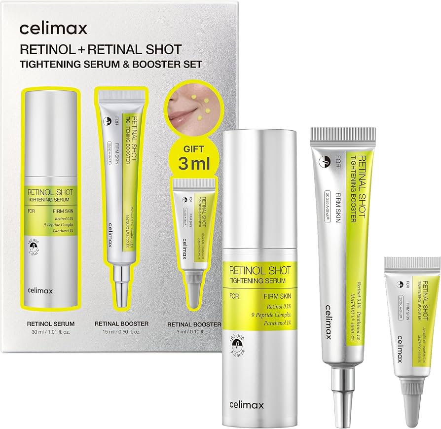 celimax - Retinol + Retinal Shot Tightening Serum & Booster Set