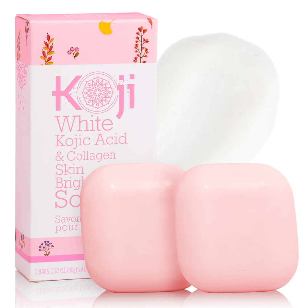 Koji White - Kojic Acid & Collagen Skin Brightening Soap (2 Bars)