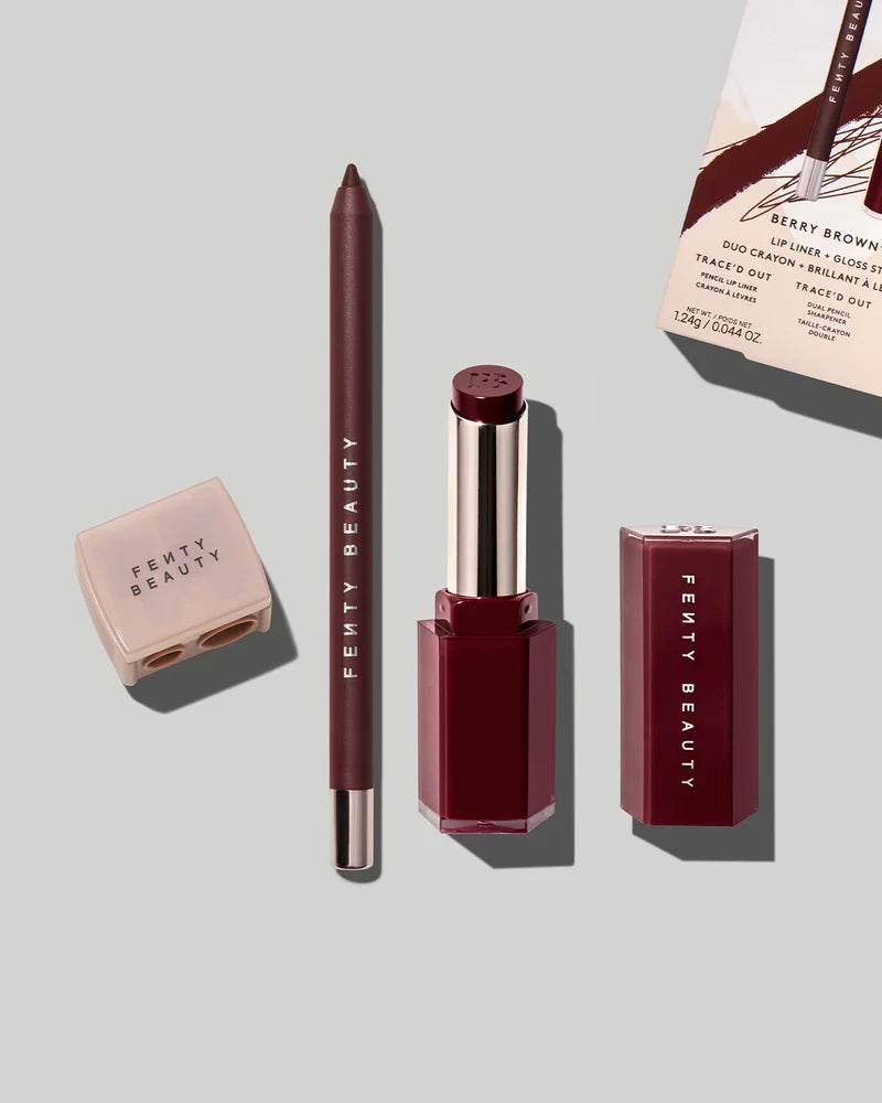 FENTY BEAUTY - Berry Brown'd Pout Lip Liner + Gloss Stick Duo
