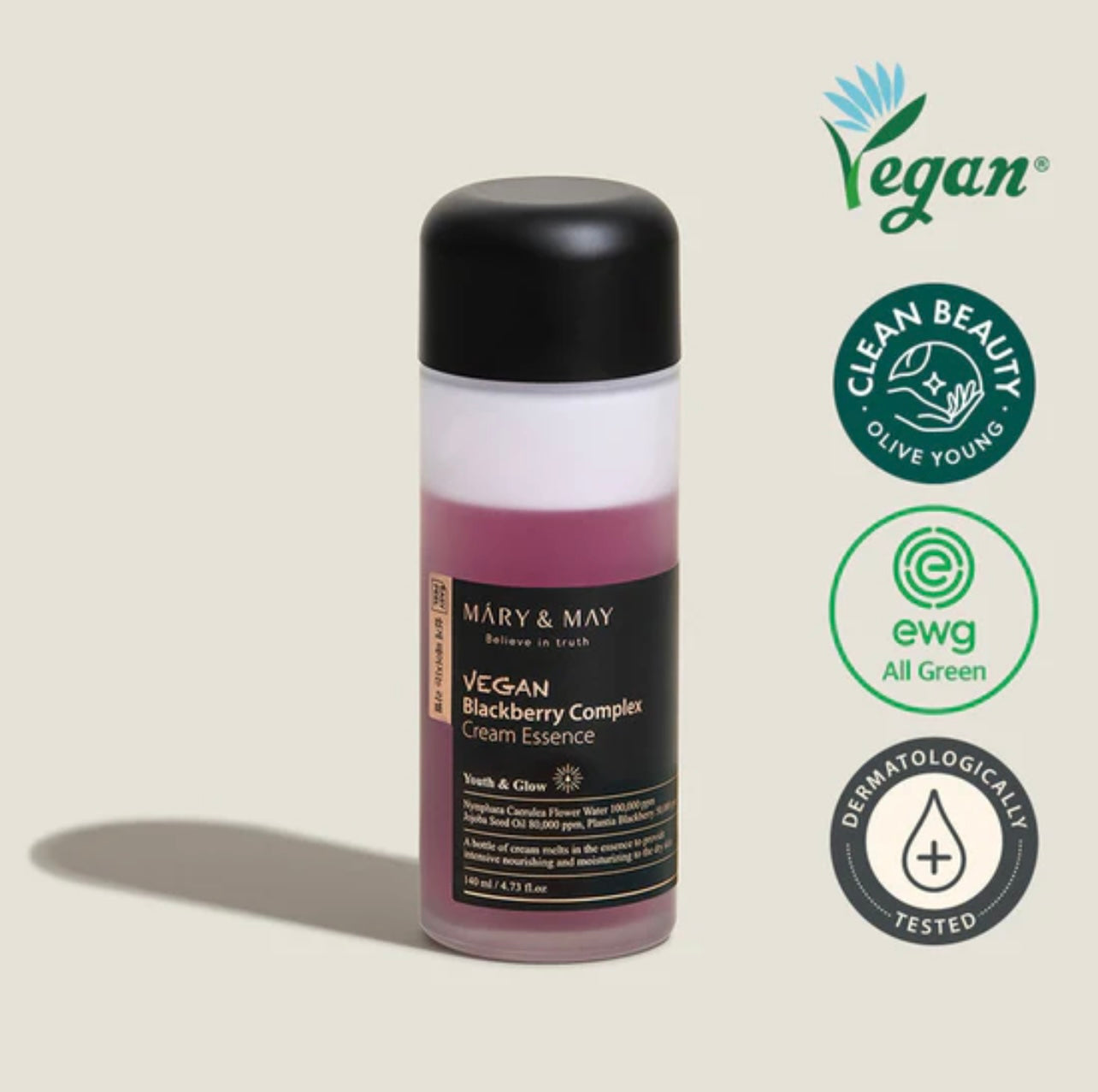 Mary&May - Vegan Blackberry Complex Cream Essence 140ml