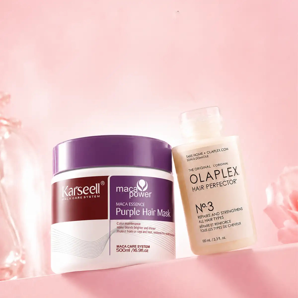 Olaplex No.3 Hair Perfector 100ml + karseell purple hair mask offer
