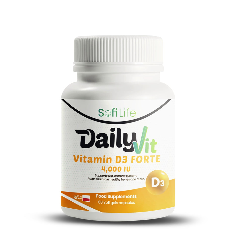 Sofi Life DailyVit Vitamin D3 Forte 4000 IU 60 Capsules