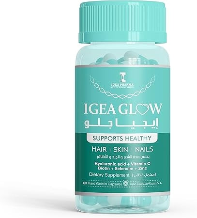 IGEA Glow Hair Skin Nails – With Hyaluronic Acid & Vitamin C 60 Capsules