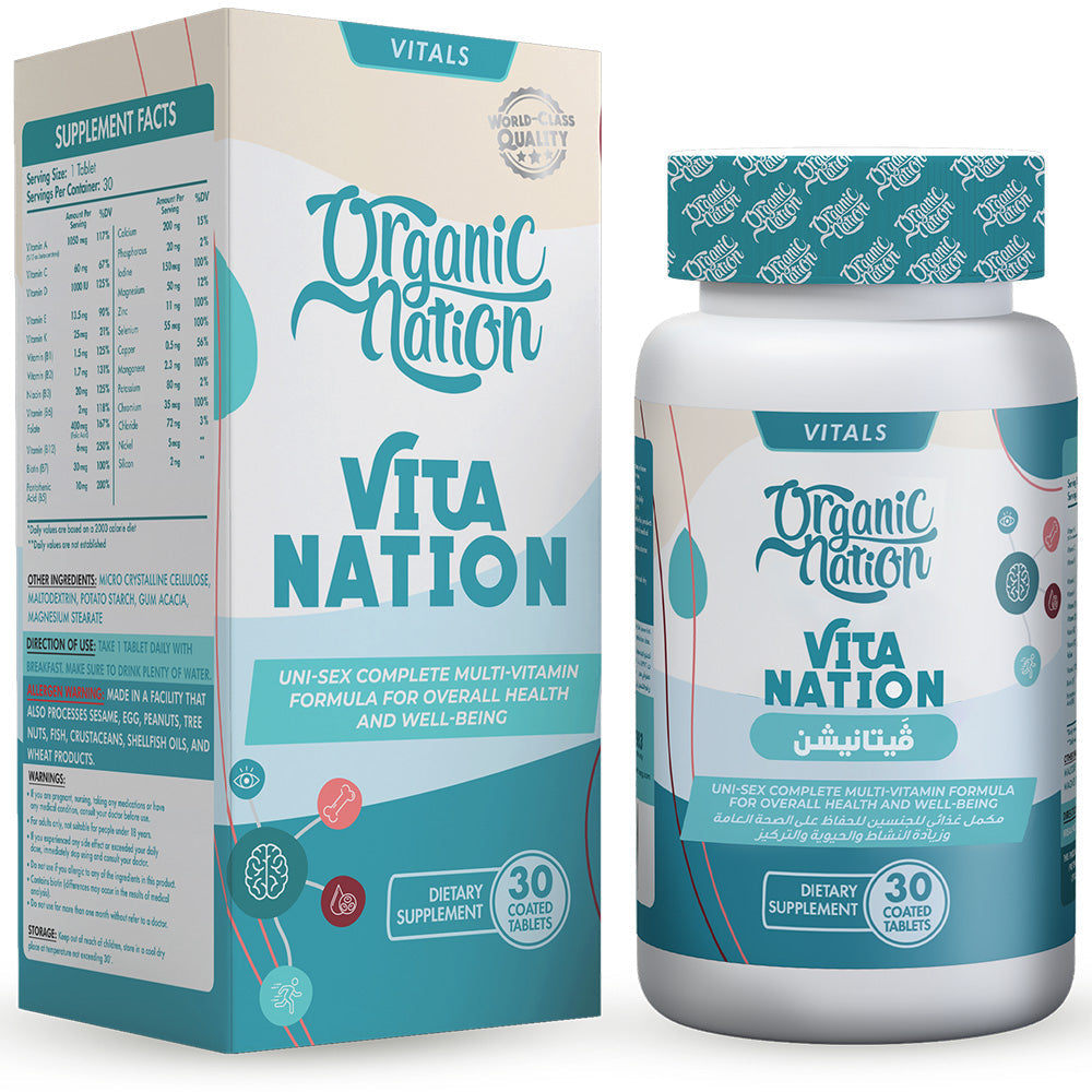 Organic Nation - Vitamin Nation- 30 Tablets