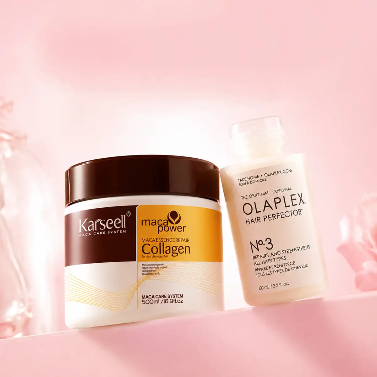 Olaplex No.3 Hair Perfector 100ml + karseell collagen hair mask offer