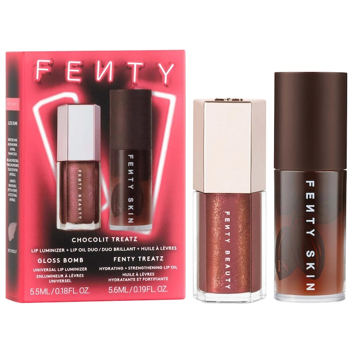FENTY BEAUTY - Chocolit Treatz Lip Luminizer + Lip Oil Duo