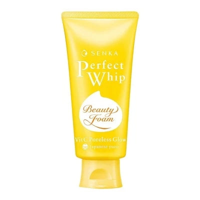 Shiseido - Senka Perfect Whip Vit C Poreless Glow Japanese Yuzu Beauty Face Foam - 50g