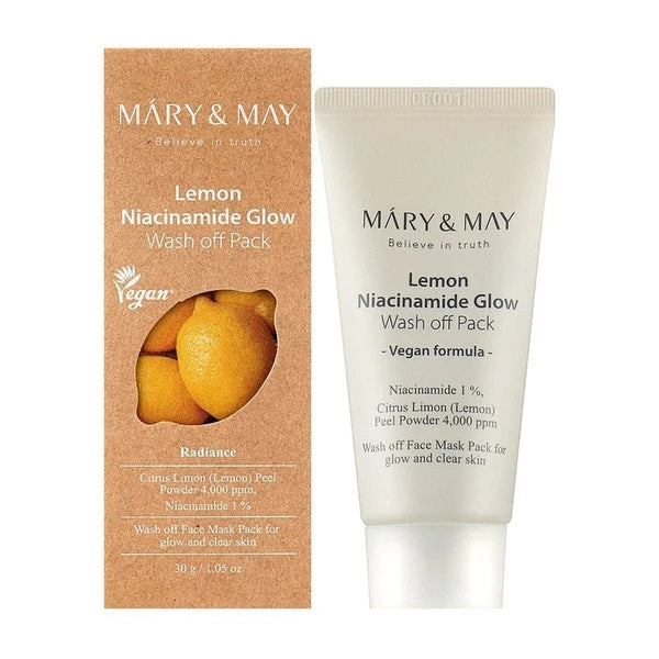 Mary&May - Lemon Niacinamide Glow Wash Off Mask Pack mini - 30 g