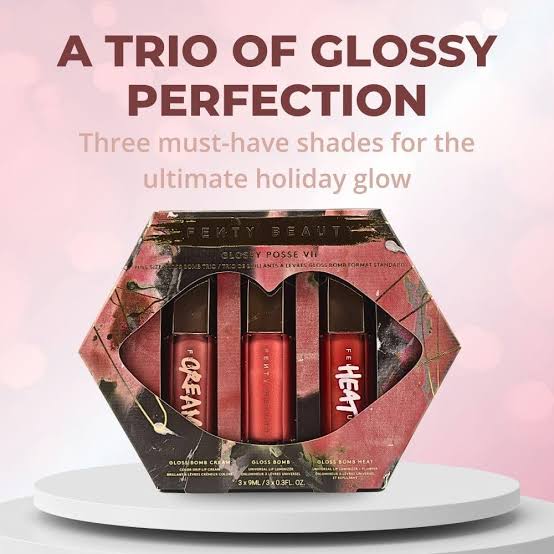 FENTY BEAUTY - Glossy Posse VII Full-Size Gloss Bomb Trio