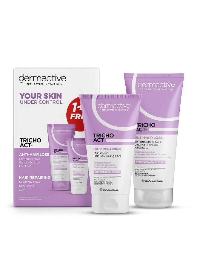 Dermactive Anti-hair loss Shampoo 200 ml + Hair Repairing Mask 150 ml