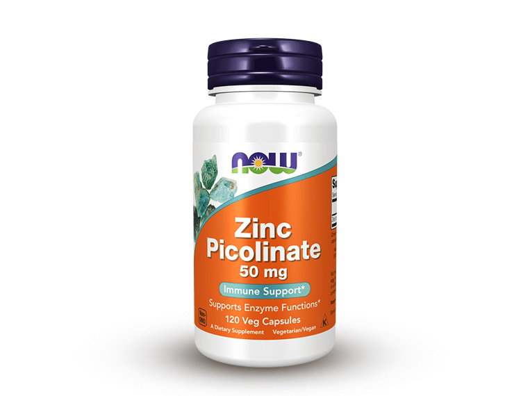 NOW Foods, Zinc Picolinate 50mg 120 Veg Capsules
