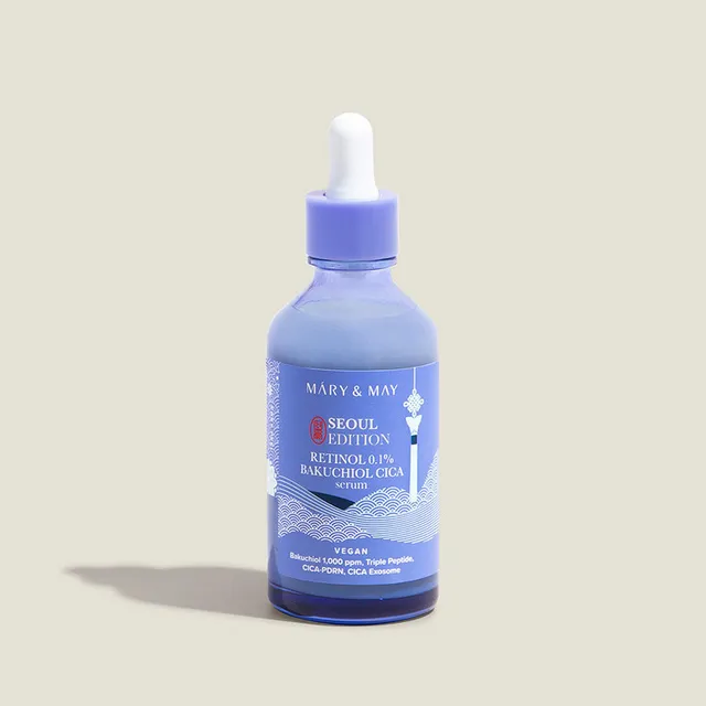 Mary&May - Retinol 0.1% Bakuchiol Cica Serum Seoul Edition - 80 ml