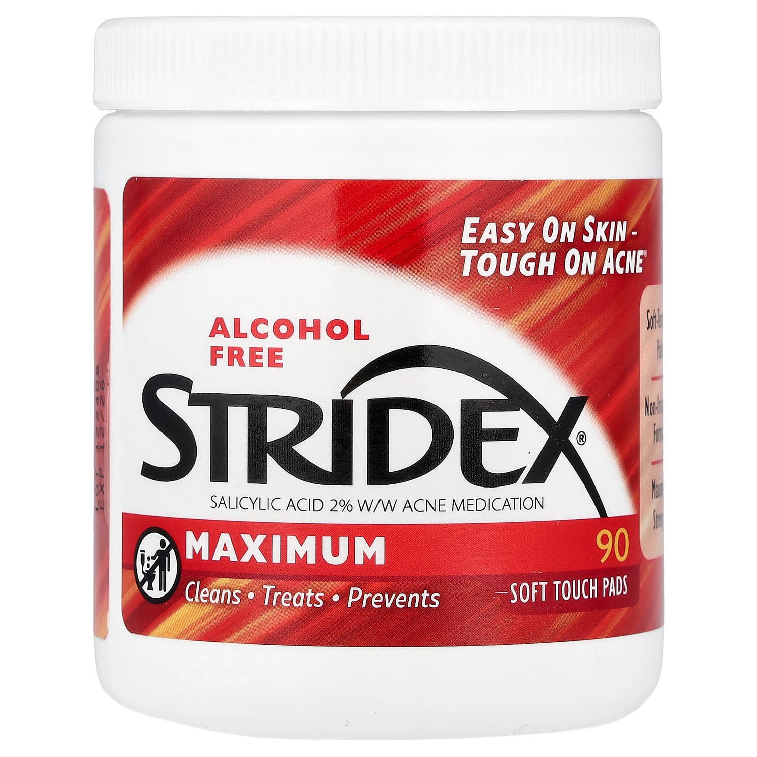STRIDEX - Maximum 2% Salicylic Acid Soft Touch Pads (90 pad)