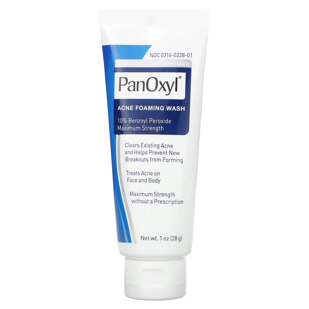 PanOxyl Acne Foaming Wash, 10%, (28 g)