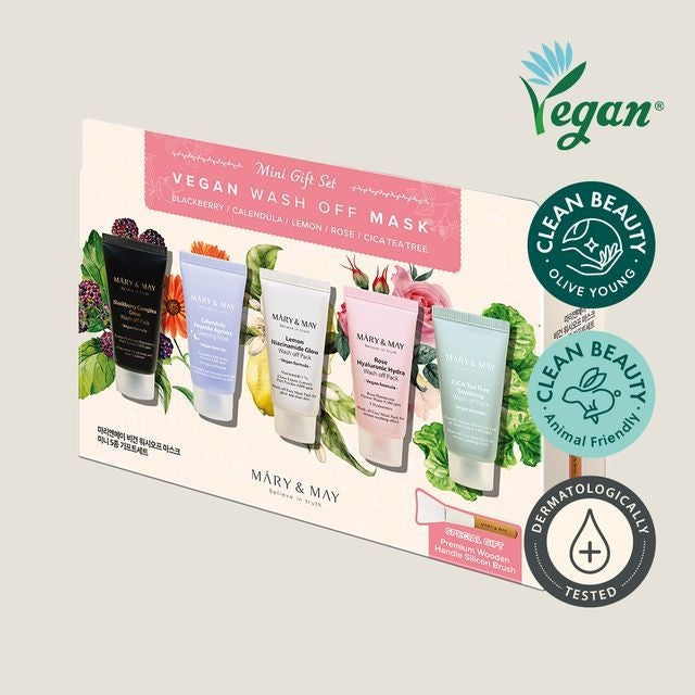 Mary&May - Vegan Wash Off Mask Mini Gift Set (6 pcs)