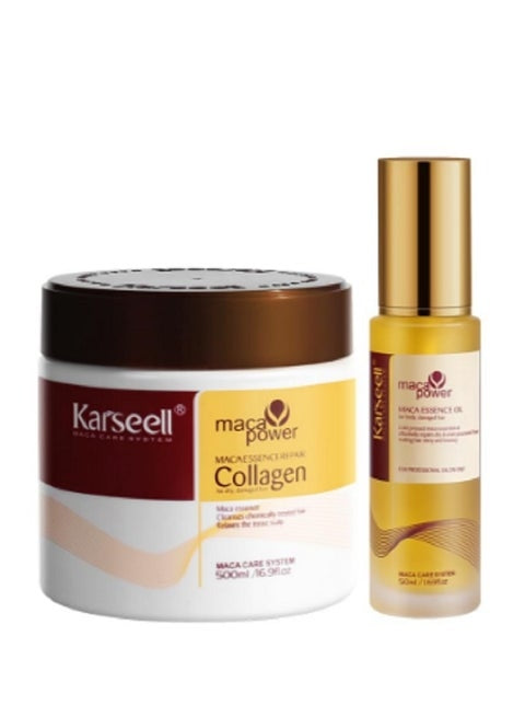 Karseell Hair Repair offer (Collagen Mask 500ml+ Oil 50ml)