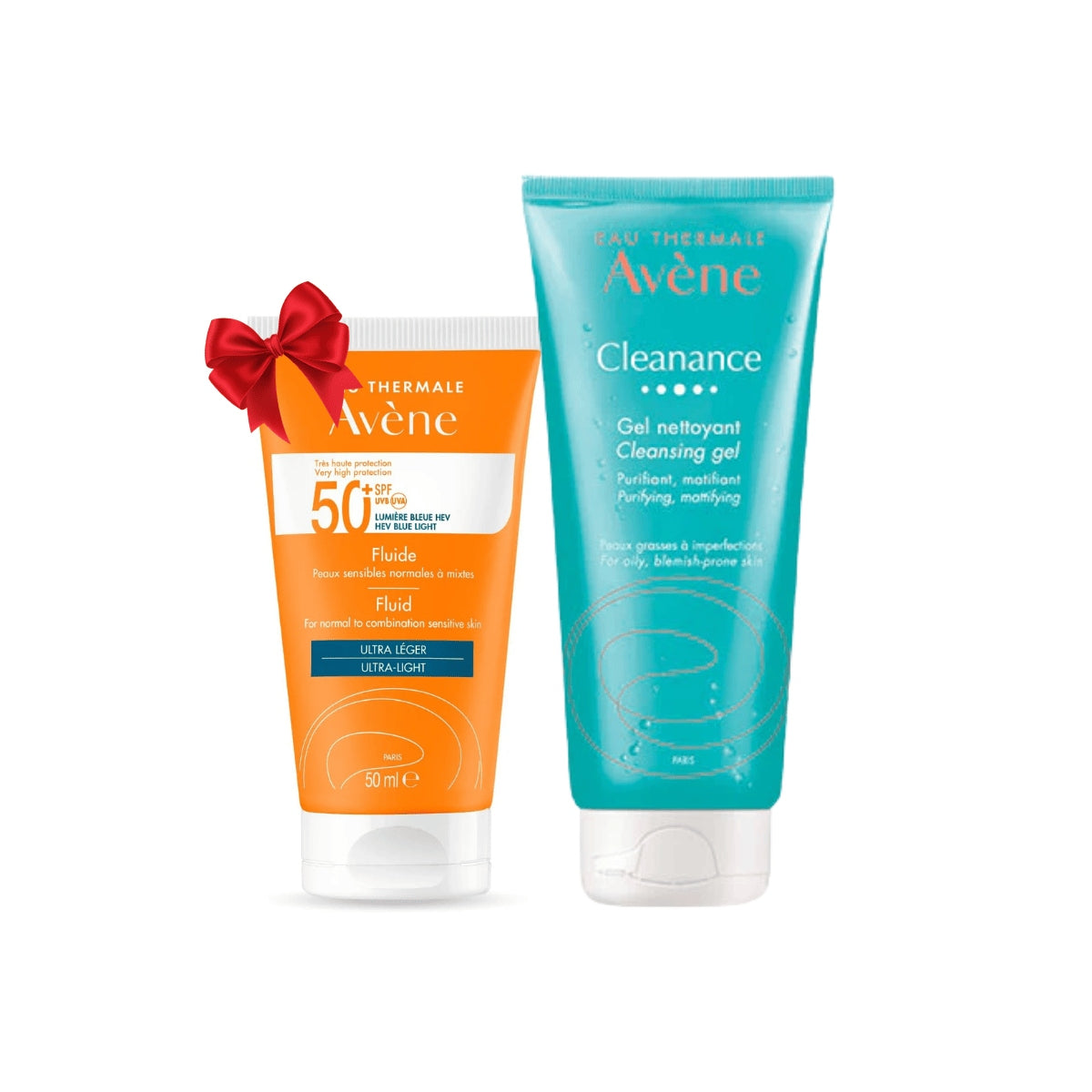Avene - Fluid SPF50 50ml + Cleanance Gel 200ml Offer