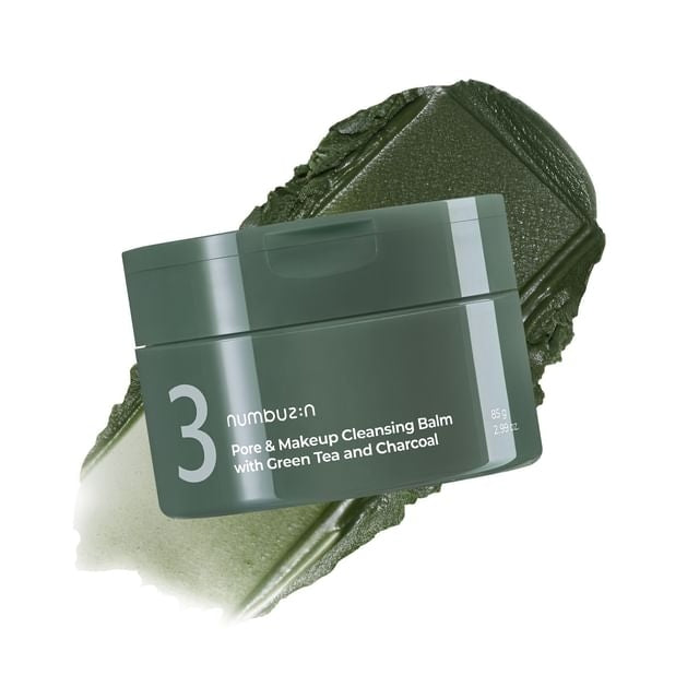 numbuzin - No.3 Pore & Makeup Cleansing Balm With Green Tea And Charcoal 85g