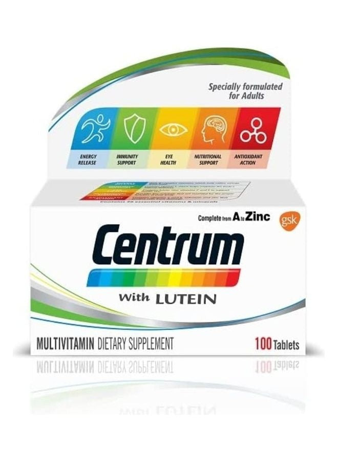 Centrum - Tablets With Lutein 100 Tablets