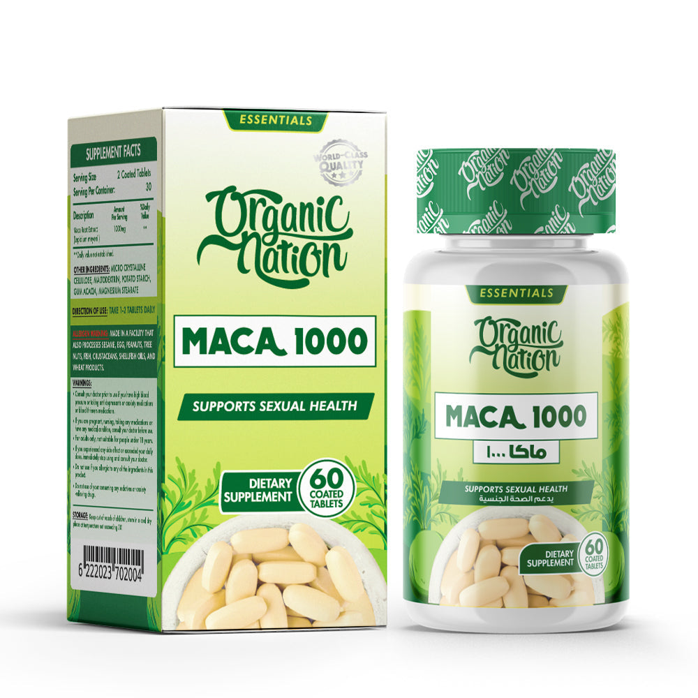 Organic Nation Maca 1000 - 60 Tablets