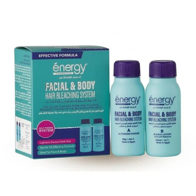 Energy Cosmetics - Facial & Body Hair Bleaching System